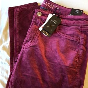 Never-worn American Eagle Velvet Pants